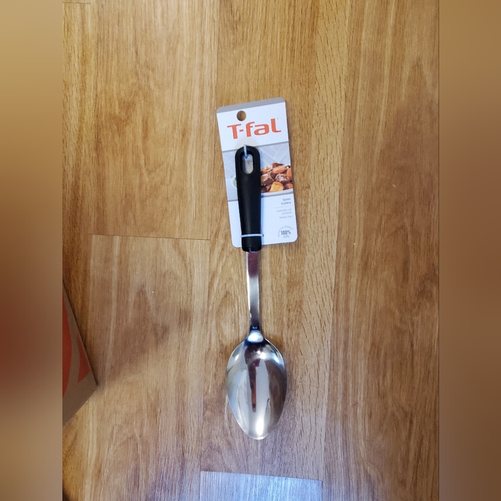 - New- T-Fal Stainless Steel Spoon